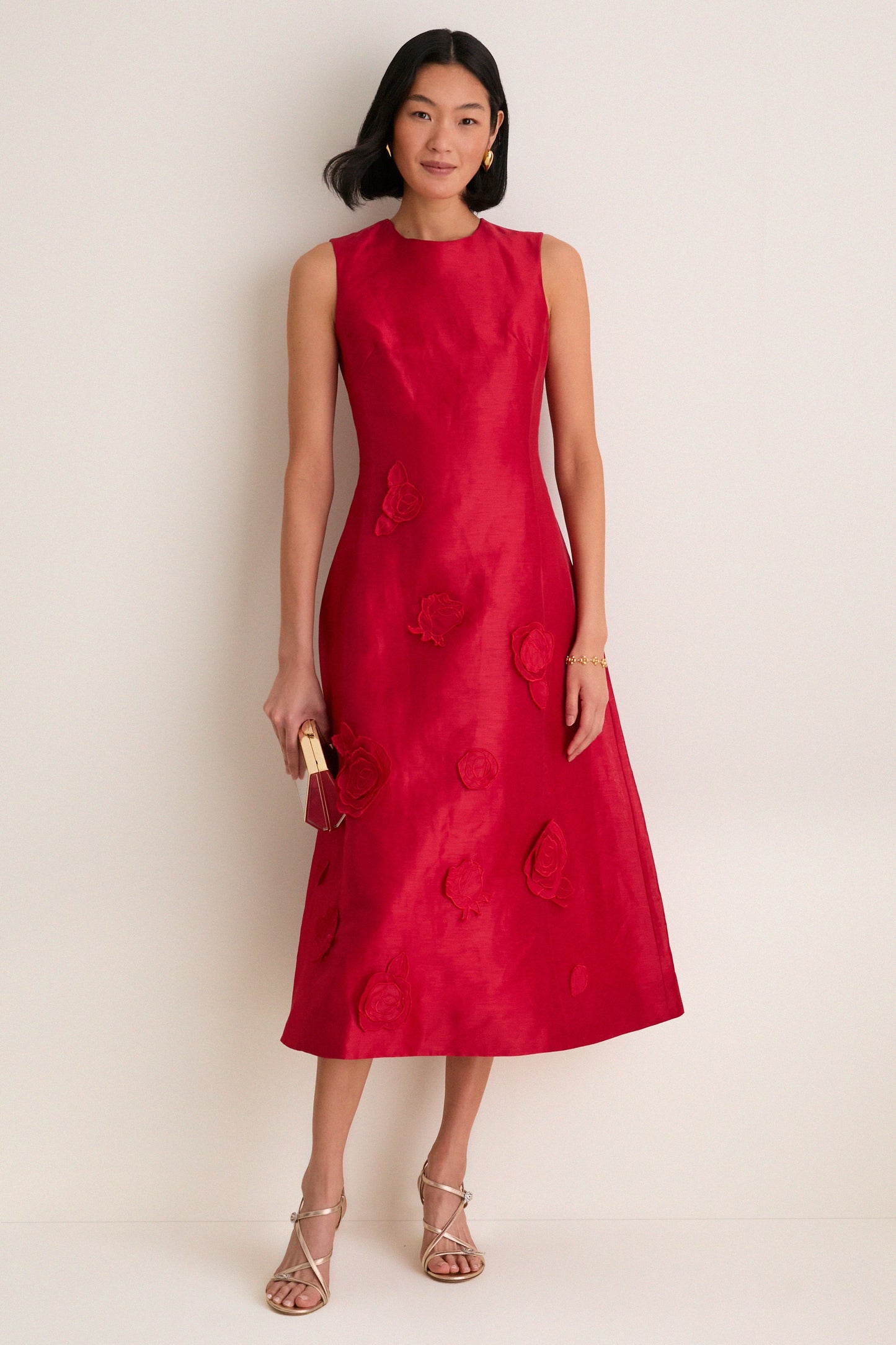 Scarlet Cleo Applique Midi Dress