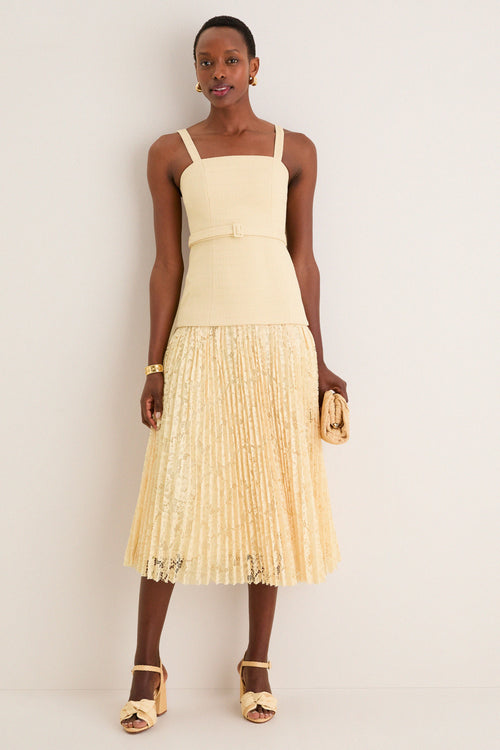 Yellow Caitlin Midi Dress