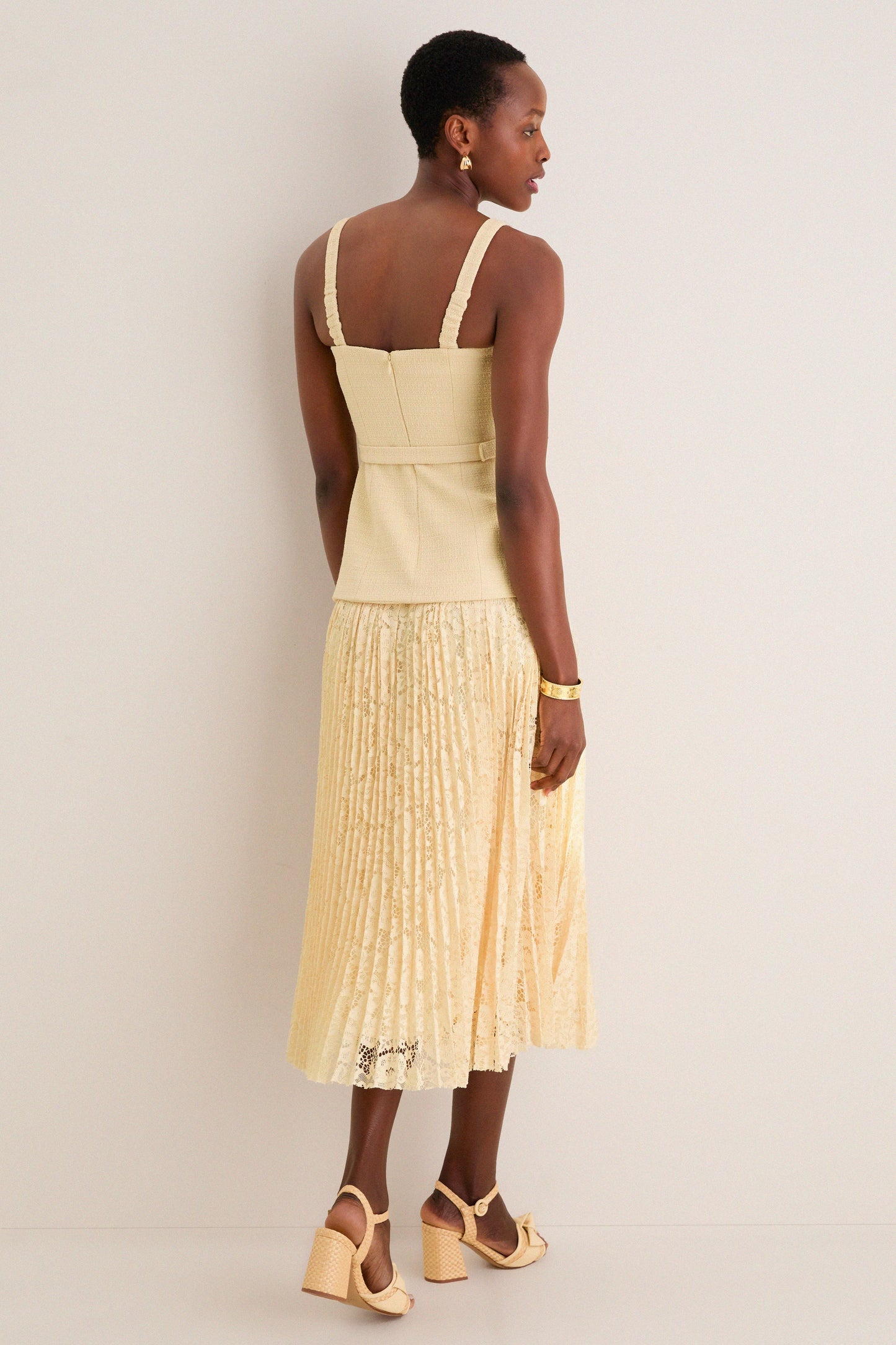 Yellow Caitlin Midi Dress