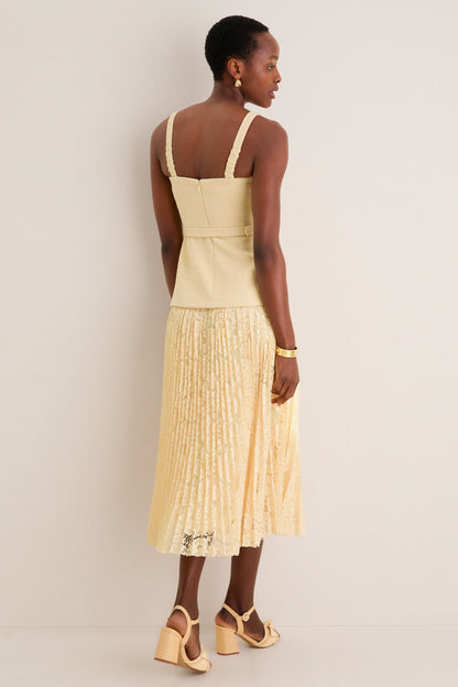 Yellow Caitlin Midi Dress
