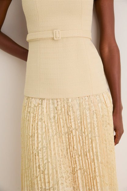 Yellow Caitlin Midi Dress