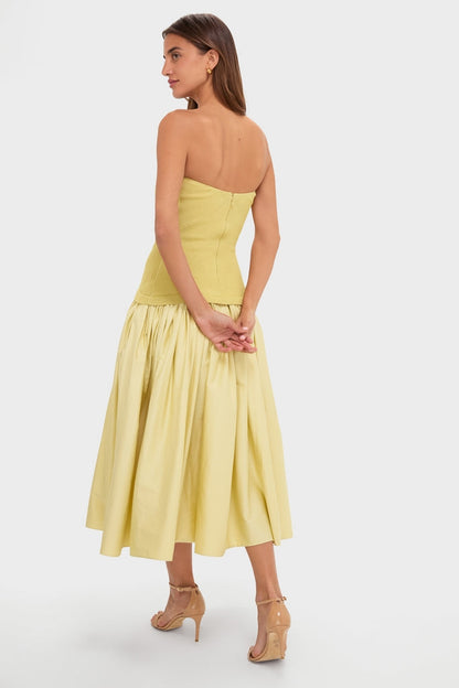 Pistachio Cannes Midi Dress
