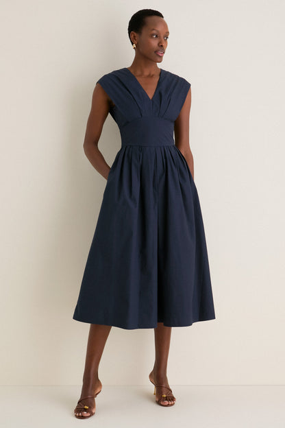Navy In Full Bloom Dress