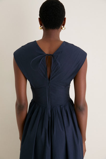 Navy In Full Bloom Dress