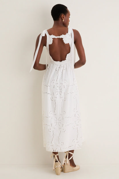 White April Midi Dress
