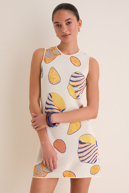 Vibrant Shell Axon Sleeveless Mini Dress