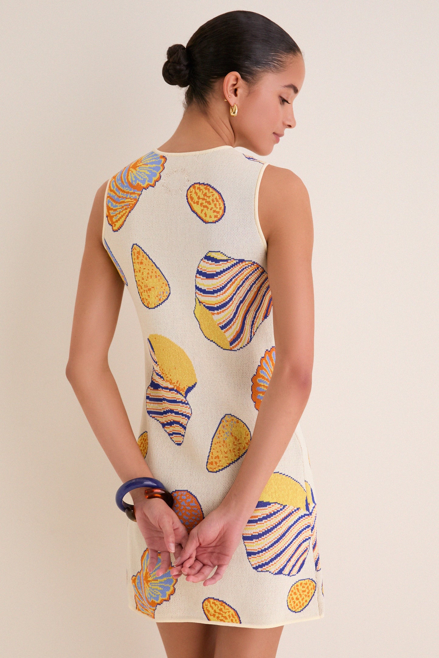 Vibrant Shell Axon Sleeveless Mini Dress