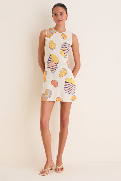 Vibrant Shell Axon Sleeveless Mini Dress