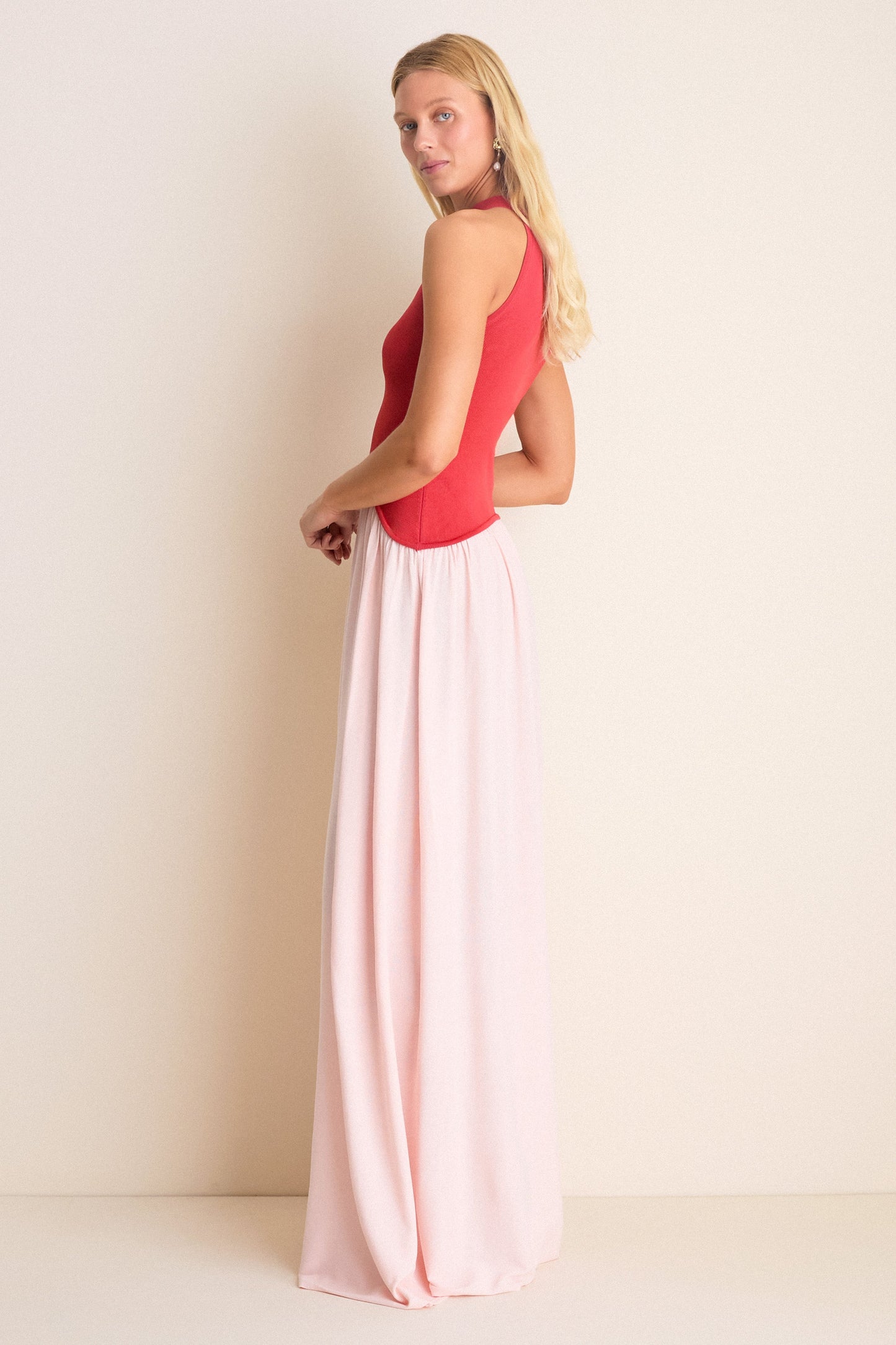 Rooftop Red Isola Maxi Dress