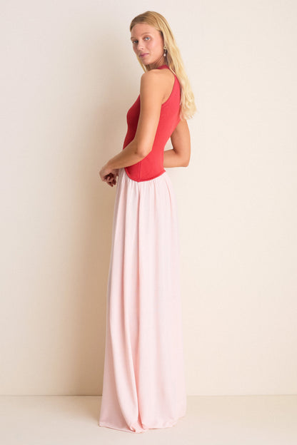 Rooftop Red Isola Maxi Dress