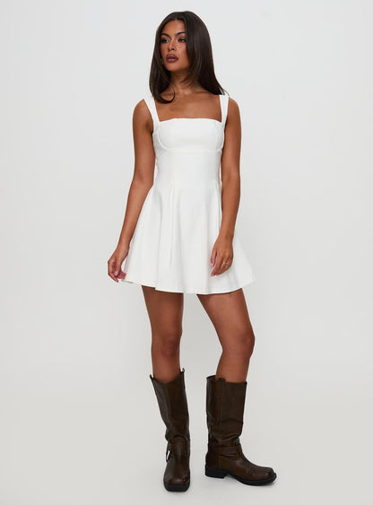 Xanthus Mini Dress White