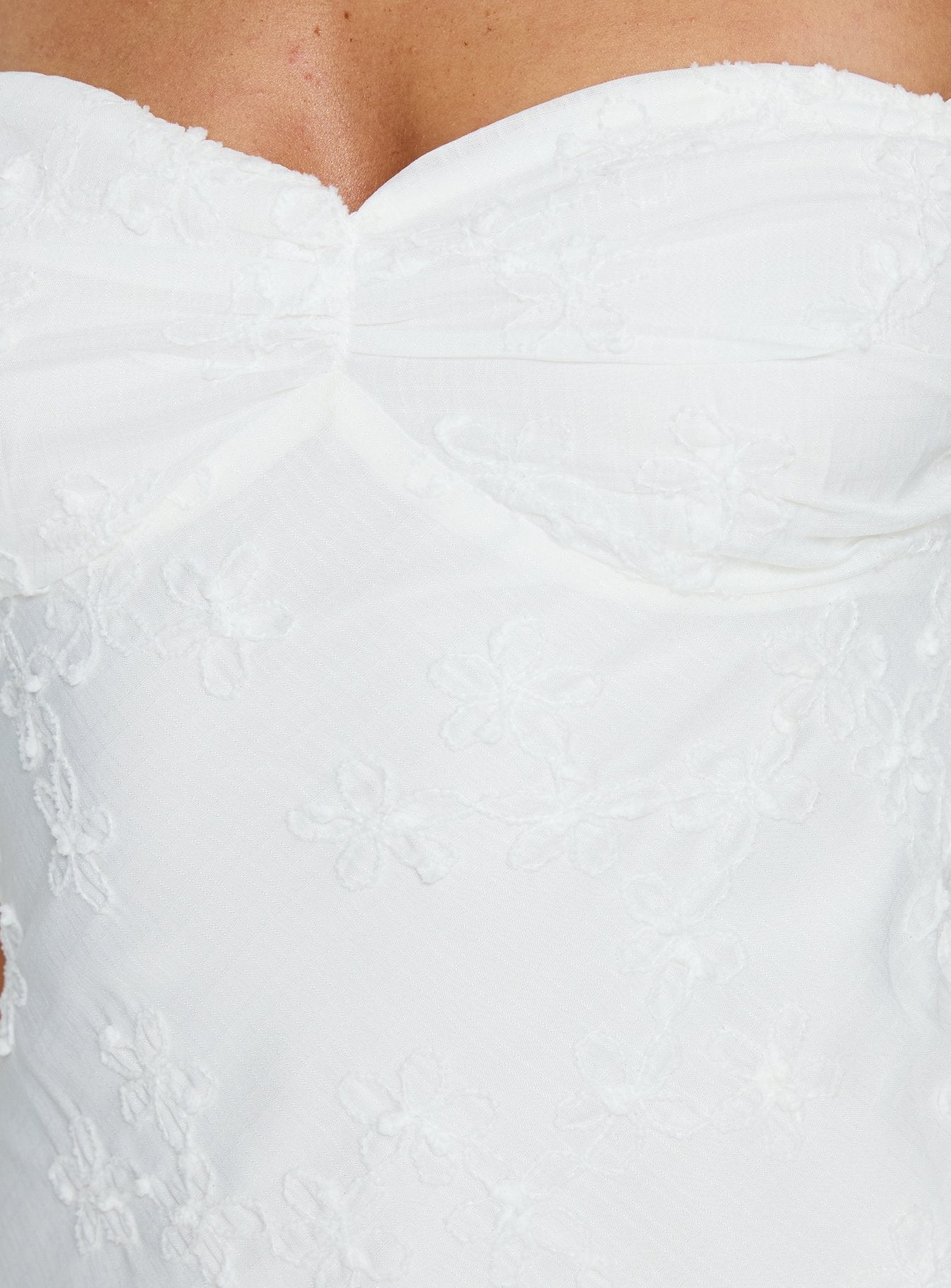 Rozerie Off Shoulder Mini Dress White