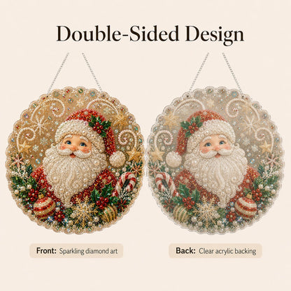 🎄 LAST DAY 49% OFF – ✨ Christmas Pearl Diamond Art Hanging Ornament Kit |  DIY Handmade Holiday Hanging Decor 🎅💎
