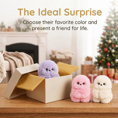👀Cute AI shy Emotional companionship robot doll bag charm plush toy👜-It can sing, turn its head