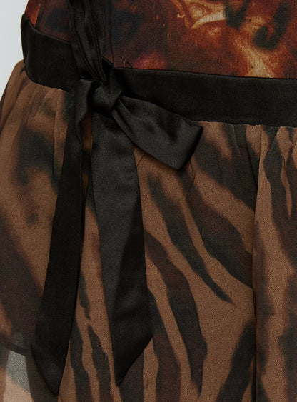 Wild Horizon Spliced Mini Dress Animal