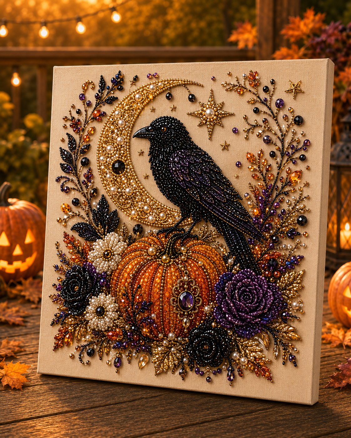 🔥 Laatste dag 60% korting – 👻✨ Halloween Parelkunst DIY Kit – Maak van kleine parels griezelig schattige creaties