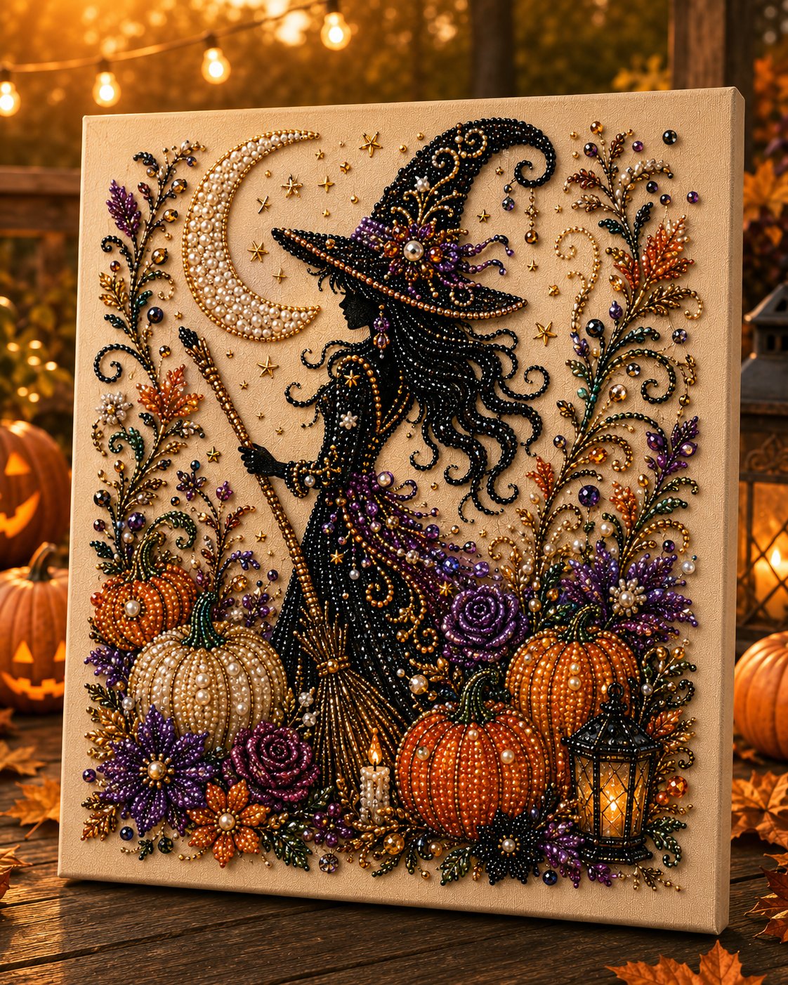 🔥 Laatste dag 60% korting – 👻✨ Halloween Parelkunst DIY Kit – Maak van kleine parels griezelig schattige creaties