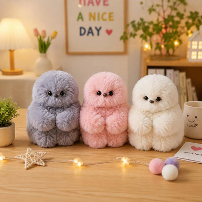 👀Cute AI shy Emotional companionship robot doll bag charm plush toy👜-It can sing, turn its head