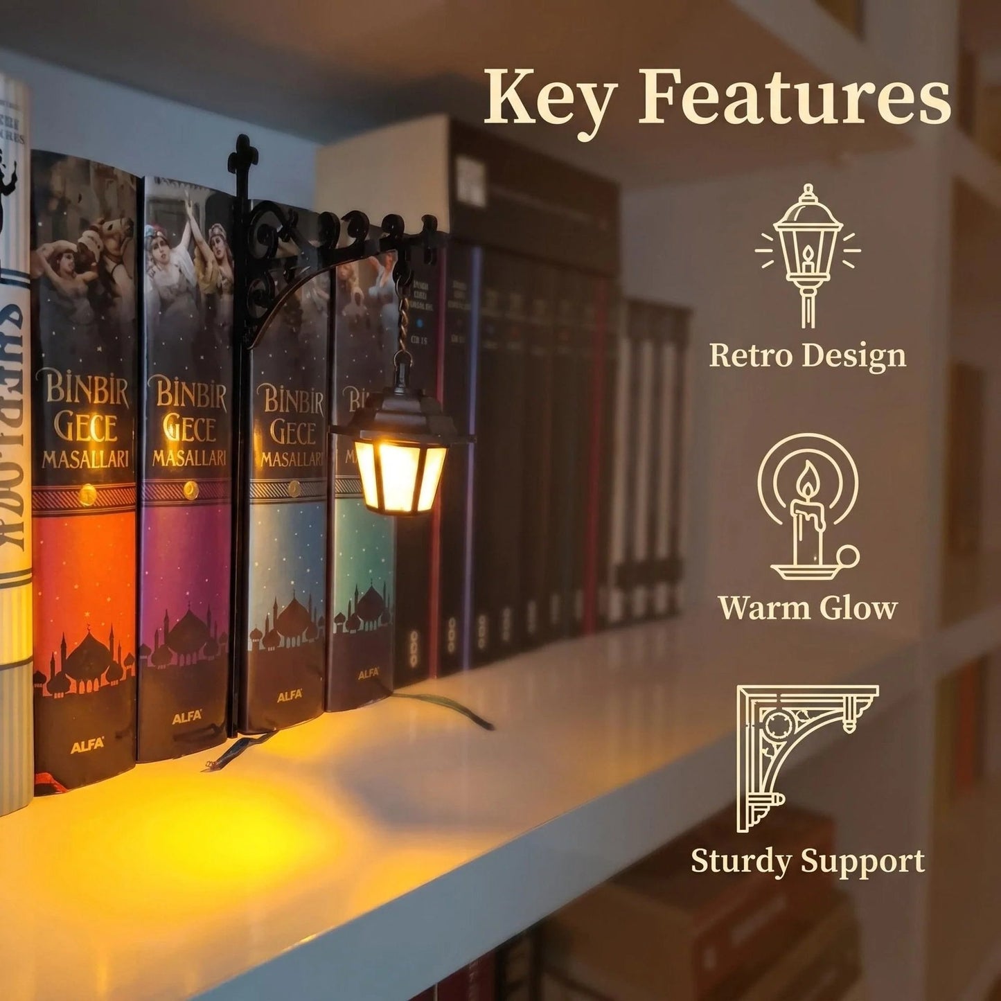 🔥Last Day 50% OFF-📚Library Lantern-Decorative Bookshelf Lighting