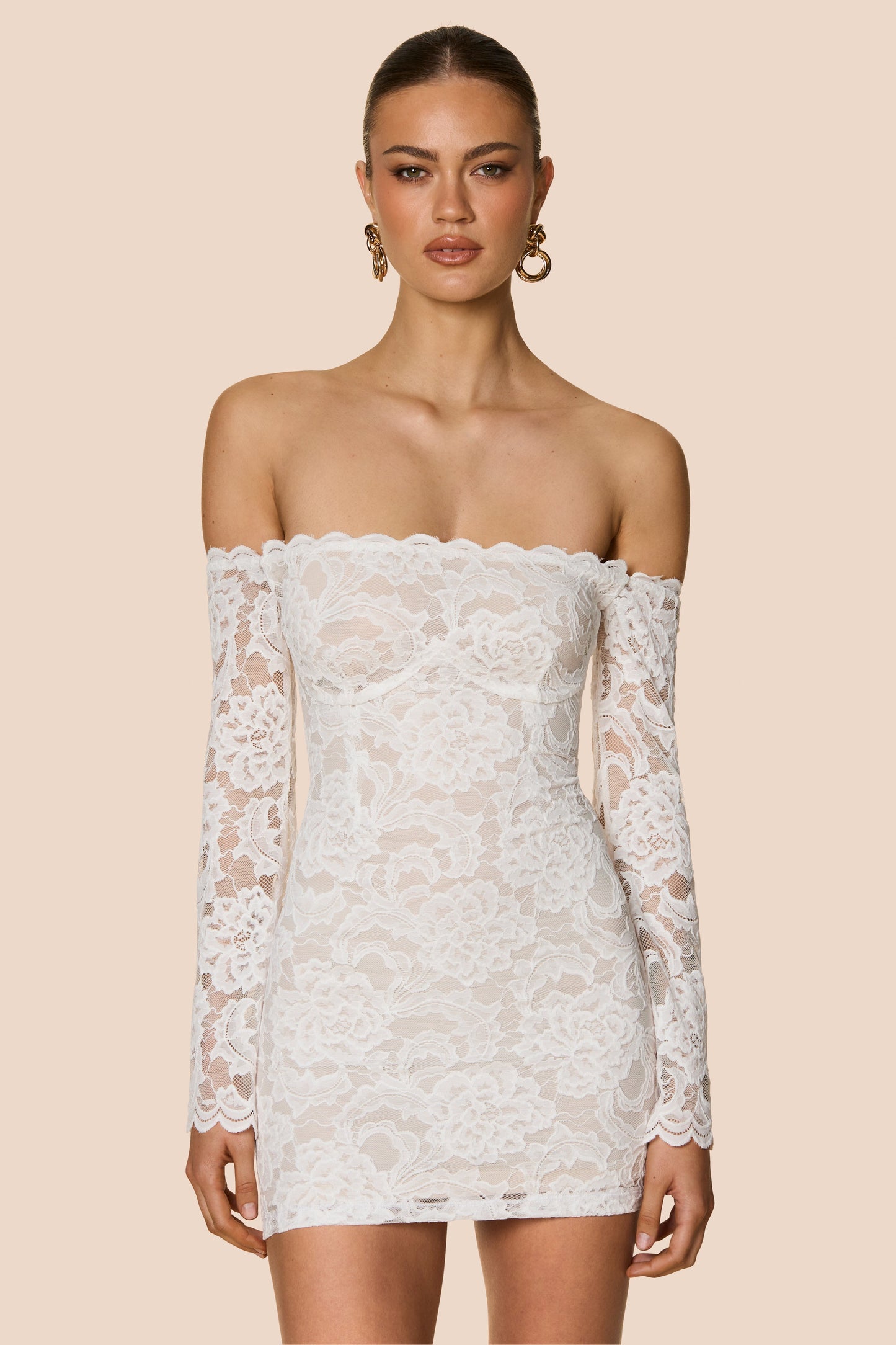Nookie Alessia Mini Dress - Ivory