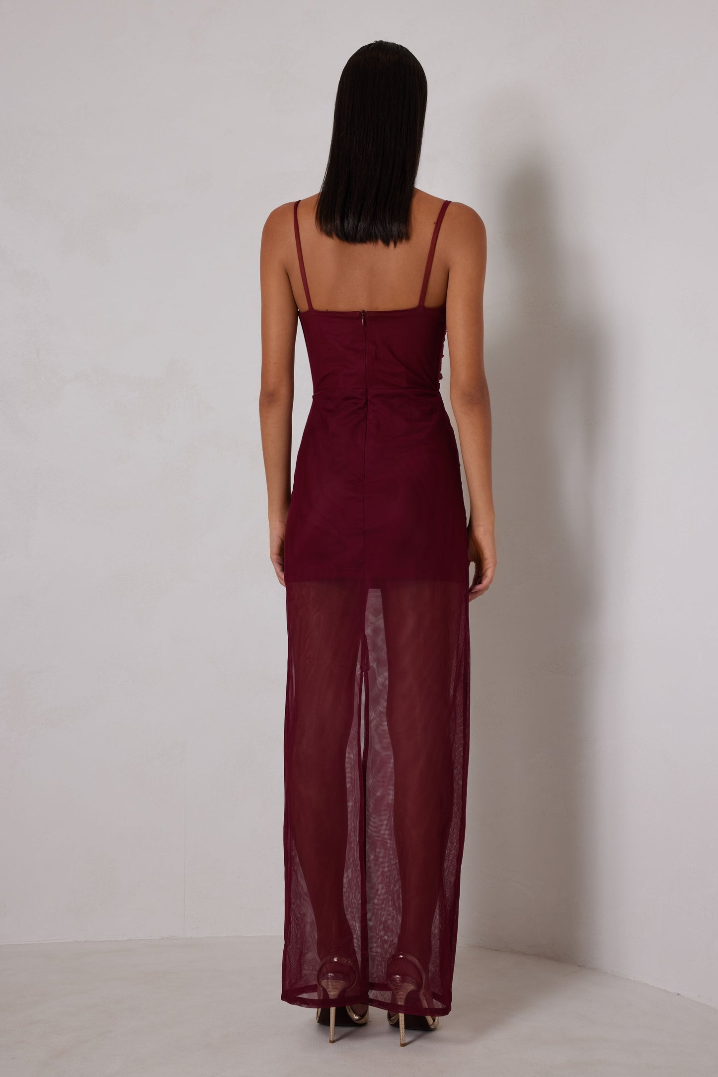 Alicia Dress - Wine
