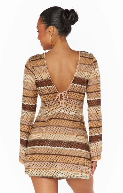Vacay Mini Coverup ~ Neutral Crochet