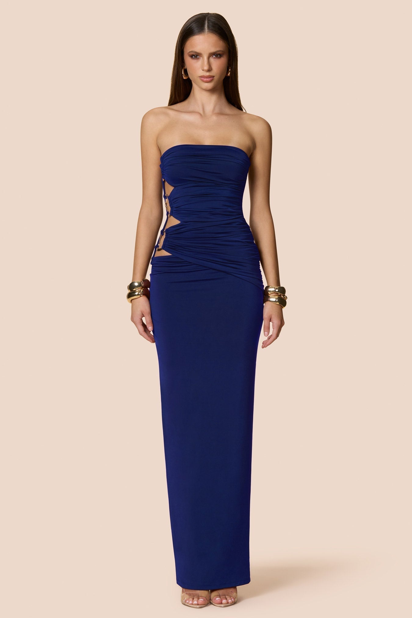 Nookie Portia Bandeau Maxi Dress - Midnight