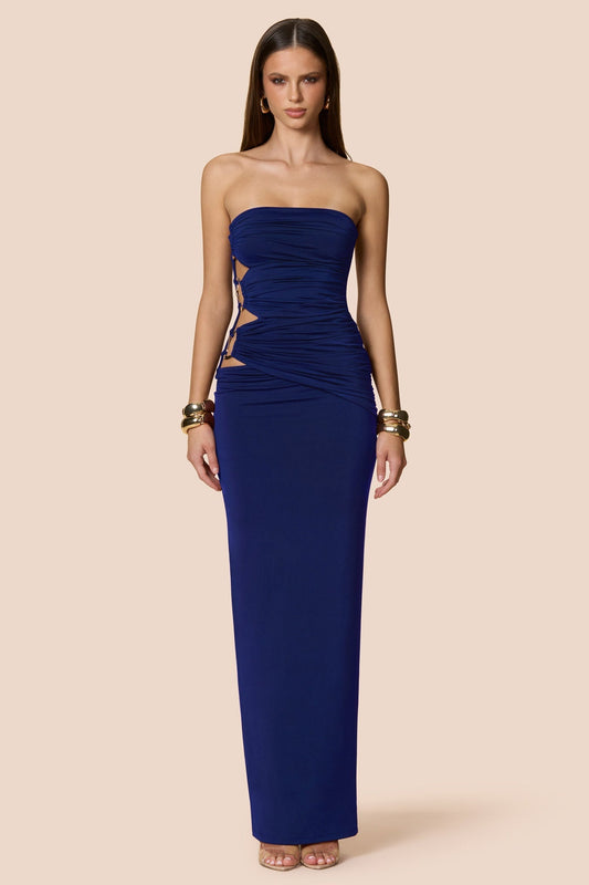 Nookie Portia Bandeau Maxi Dress - Midnight