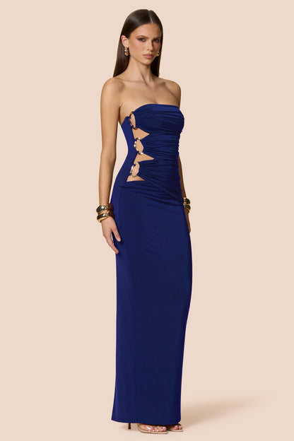 Nookie Portia Bandeau Maxi Dress - Midnight