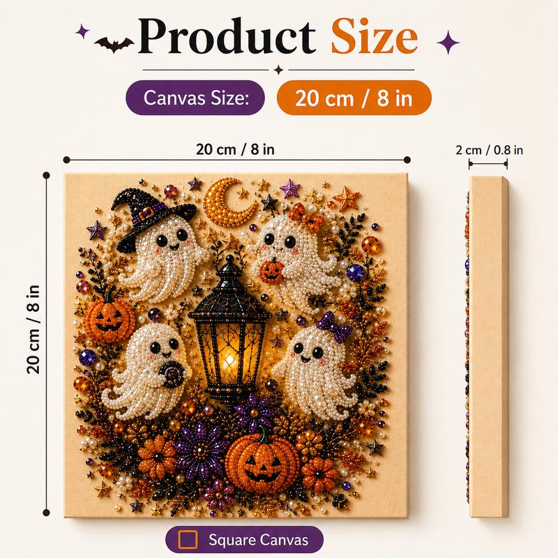 🔥 Laatste dag 60% korting – 👻✨ Halloween Parelkunst DIY Kit – Maak van kleine parels griezelig schattige creaties