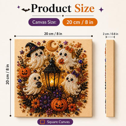 🔥 Laatste dag 60% korting – 👻✨ Halloween Parelkunst DIY Kit – Maak van kleine parels griezelig schattige creaties