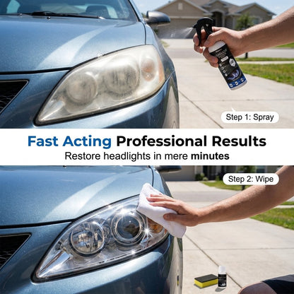 Headlamp Restoration Fluid with Crystalline Coating