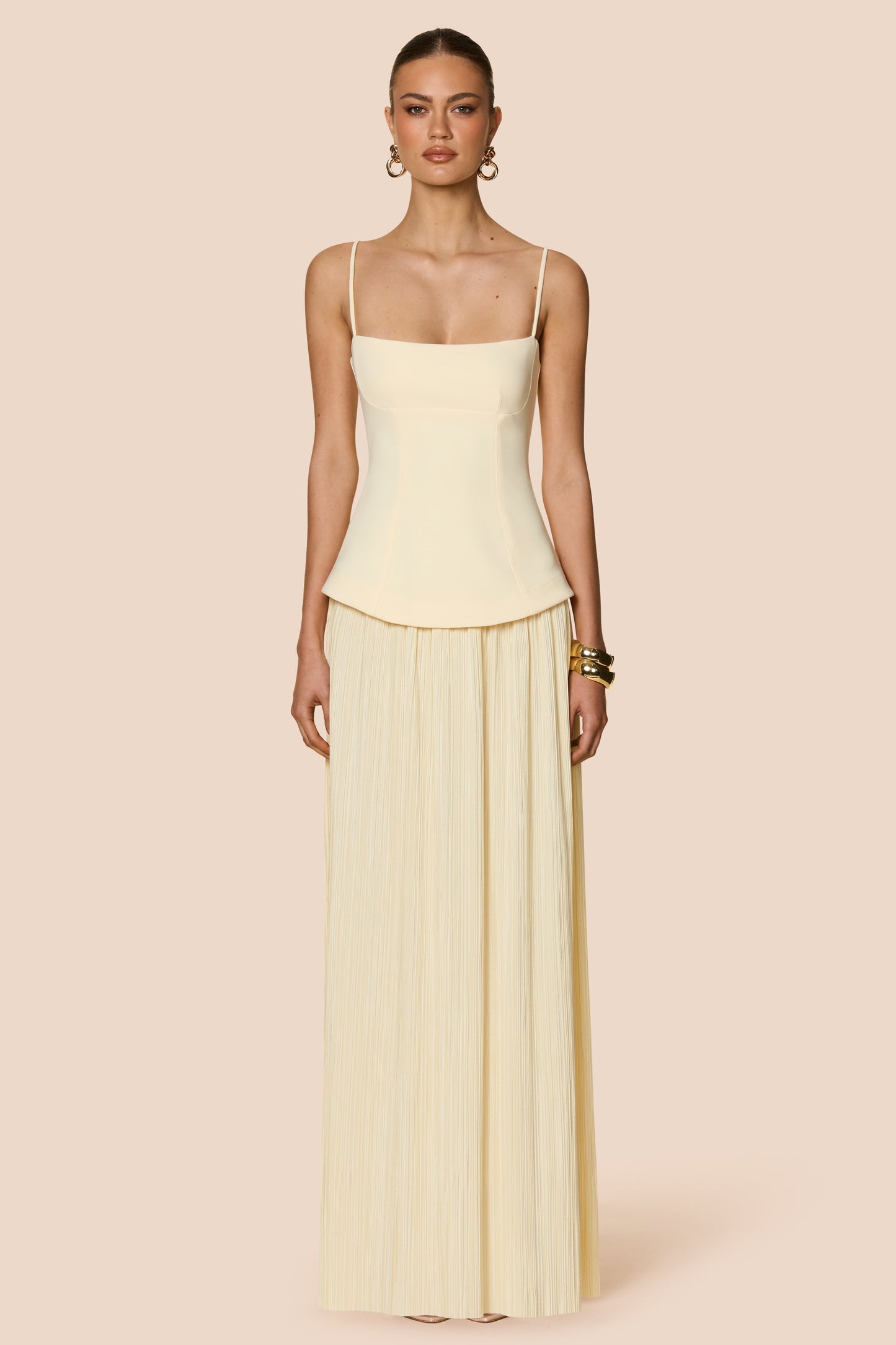 Nookie Darling Maxi Dress - Lemon