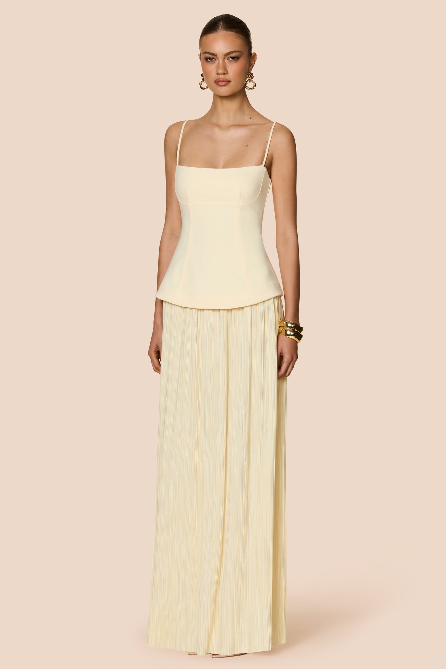 Nookie Darling Maxi Dress - Lemon
