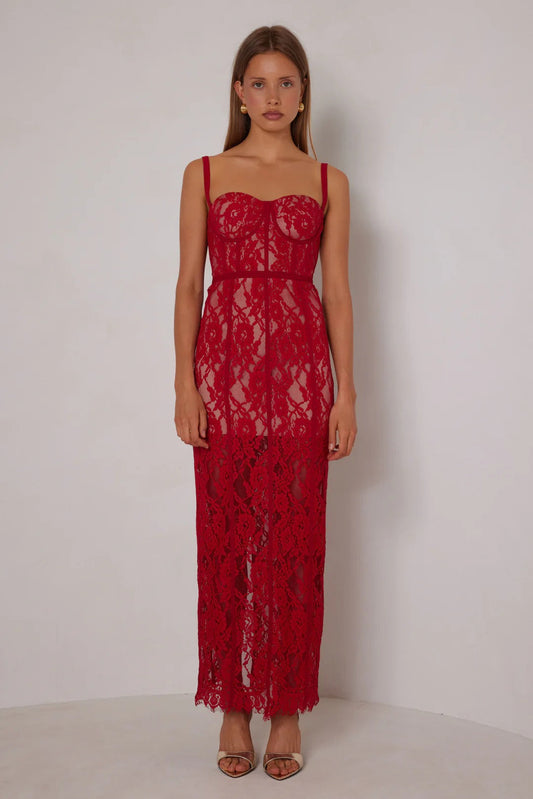 Alessandra Dress - Red