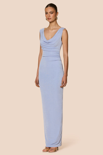 Nookie Crush Drape Maxi Dress - Lavendar