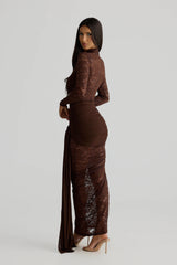 Celeste Skirt - Espresso Brown
