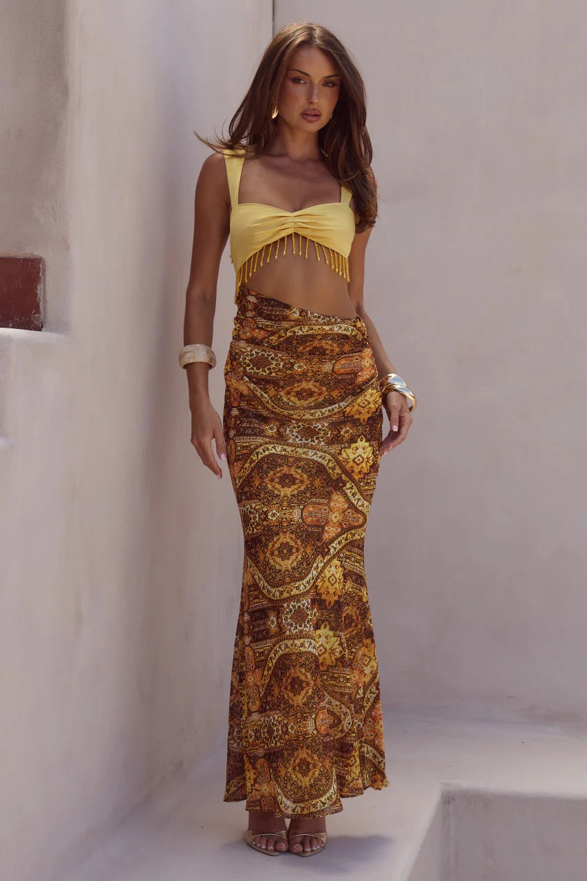 Alzona Maxi Dress - Magnolia Mango