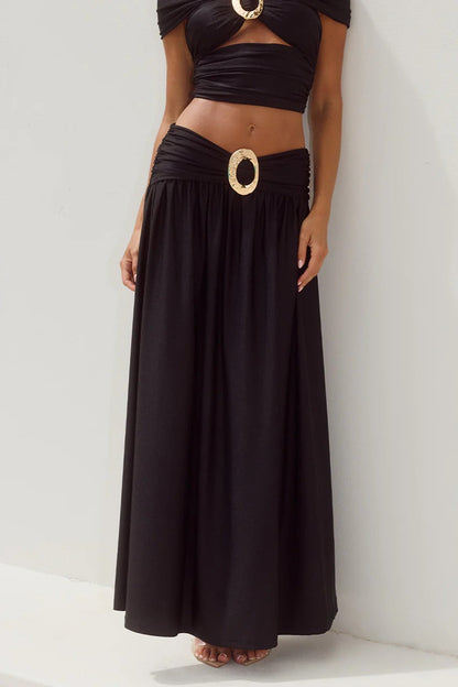 Nivali Maxi Skirt - Black
